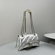 Balenciaga Crush Silver Bag Size 25x15x9cm - 3