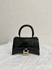 Balenciaga Hourglass Black Bag Size 23x15x10cm - 2