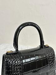 Balenciaga Hourglass Black Bag Size 23x15x10cm - 3