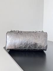 Balenciaga Le Cagole Silver Bag Size 30x14x20cm - 5