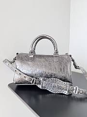 Balenciaga Le Cagole Silver Bag Size 30x14x20cm - 4