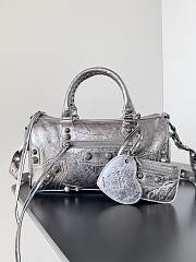 Balenciaga Le Cagole Silver Bag Size 30x14x20cm - 3