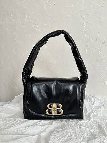 Balenciaga Monaco Sling Black Bag Size 26x16x9cm