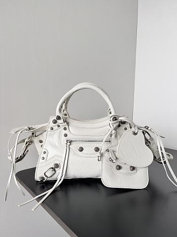 Balenciaga Neo Cagole White Bag Size 26x13x18cm