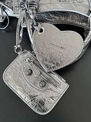 Balenciaga Neo Cagole Silver Bag Size 26x13x18cm - 3