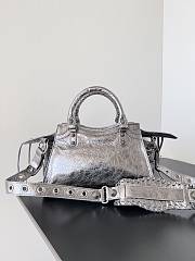 Balenciaga Neo Cagole Silver Bag Size 26x13x18cm - 2