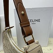 Celine Bag in Textile Allover Logo Print Natural Tan 24x17x9CM - 4