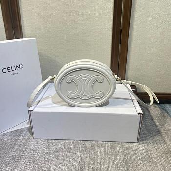 Celine Bag White 198603 Size 20x15x6cm