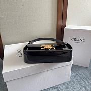 Celine Black Bag Terence In Patent Size 20x5x11CM - 2