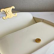 Celine White Bag Terence In Patent Size 20x5x11CM - 5