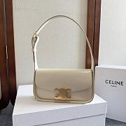 Celine White Bag Terence In Patent Size 20x5x11CM - 4