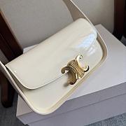 Celine White Bag Terence In Patent Size 20x5x11CM - 3