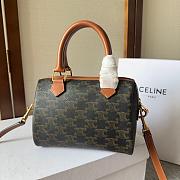 Celine Boston Canvas Grey 197582 Size 20x14x10cm - 4