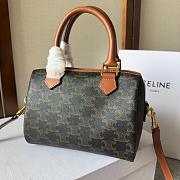 Celine Boston Canvas Grey 197582 Size 20x14x10cm - 2