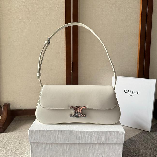 Celine Lola Baguette White Bag Size 28x12×5cm - 1