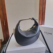 Celine Lulu In Supple Grained Calfskin Black Size 21x24x5cm - 2