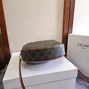 Celine Lulu In Supple Grained Calfskin Brown Size 21x24x5cm - 6