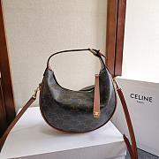 Celine Lulu In Supple Grained Calfskin Brown Size 21x24x5cm - 3