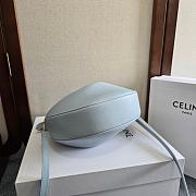 Celine Lulu In Supple Grained Calfskin Blue Size 21x24x5cm - 3