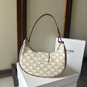 Celine Medium Ava Triomphe White Bag 114493 Size 23x13x6cm - 4