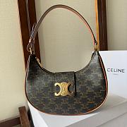 Celine Medium Ava Triomphe Black Bag 114493 Size 23x13x6cm - 1