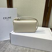 Celine Medium Triomphe Leather Belt White Size 20x11x4cm - 6