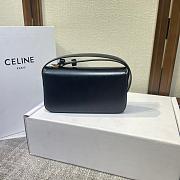 Celine Medium Triomphe Leather Belt Black Size 20x11x4cm - 4