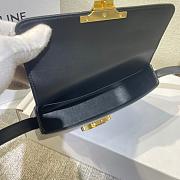 Celine Medium Triomphe Leather Belt Black Size 20x11x4cm - 3