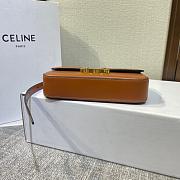 Celine Medium Triomphe Leather Belt Orange Size 20x11x4cm - 4