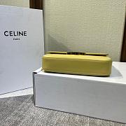 Celine Medium Triomphe Leather Belt Green Size 20x11x4cm - 3