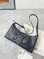 Celine Tabou Smooth Leather Black 22x16x7CM - 6