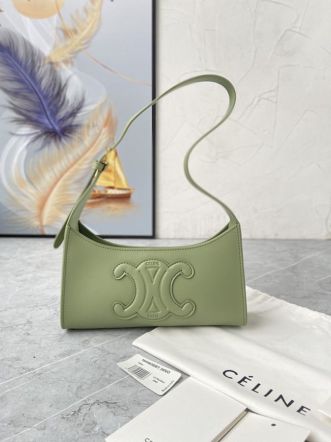 Celine Tabou Smooth Leather Green 22x16x7CM - 1