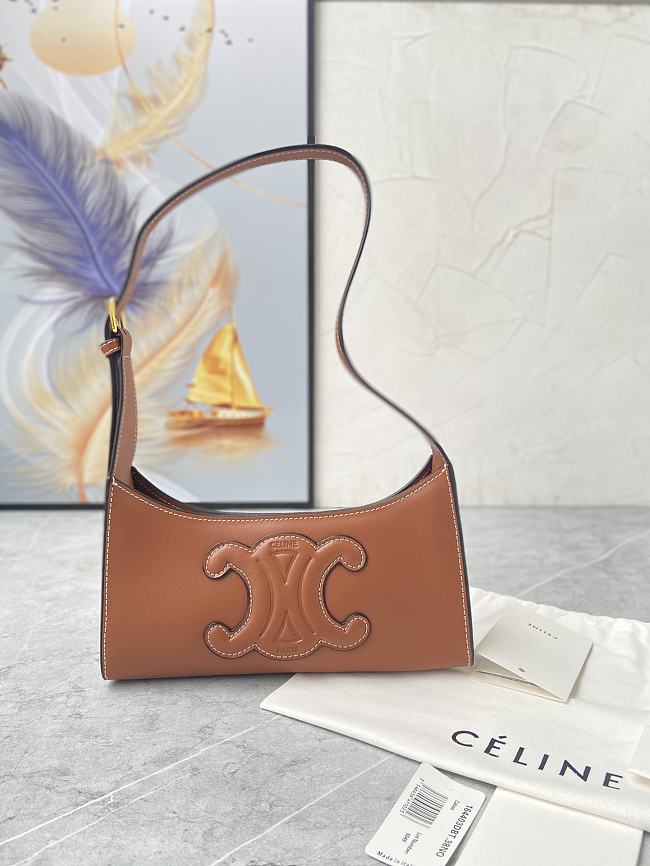 Celine Tabou Smooth Leather Brown 22x16x7CM - 1