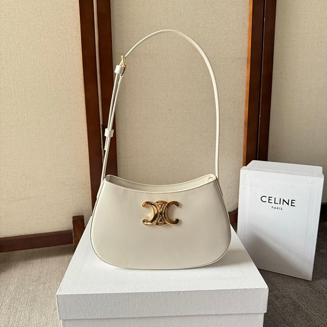 Celine Tilly Bag in Shiny Calfskin Rice Size 22x13x4cm - 1