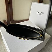 Celine Tilly Bag in Shiny Calfskin Black Size 22x13x4cm - 4