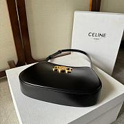 Celine Tilly Bag in Shiny Calfskin Black Size 22x13x4cm - 5