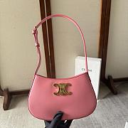 Celine Tilly Bag in Shiny Calfskin Pink Size 22x13x4cm - 5