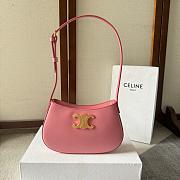 Celine Tilly Bag in Shiny Calfskin Pink Size 22x13x4cm - 6