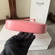 Celine Tilly Bag in Shiny Calfskin Pink Size 22x13x4cm - 4