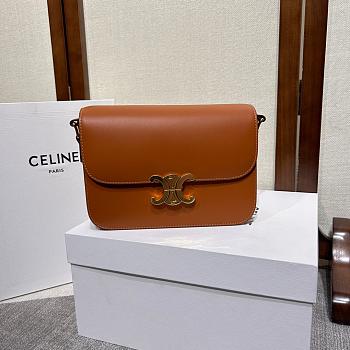 Celine Triomphe Brown Bag Size 22x16x7cm