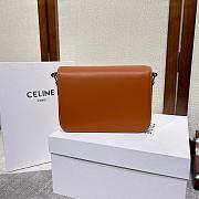 Celine Triomphe Brown Bag Size 22x16x7cm - 3