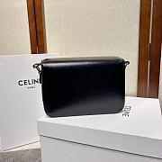 Celine Triomphe Blackn Bag Size 22x16x7cm - 3