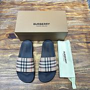 Burberry Check Slides Beige - 5