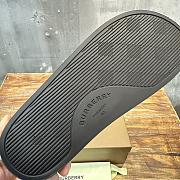 Burberry Check Slides Black Blue - 4