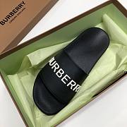 Burberry Embossed Logo Slides Bubblegum Black - 3