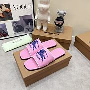 Burberry Label Slide Pink - 4