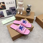 Burberry Label Slide Pink - 5