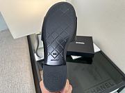 Chanel Black CC Logo Turnlock Mules Slides - 6