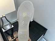 Chanel White CC Logo Turnlock Mules Slides - 4