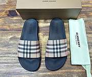 Burberry Check Slides Beige - 1
